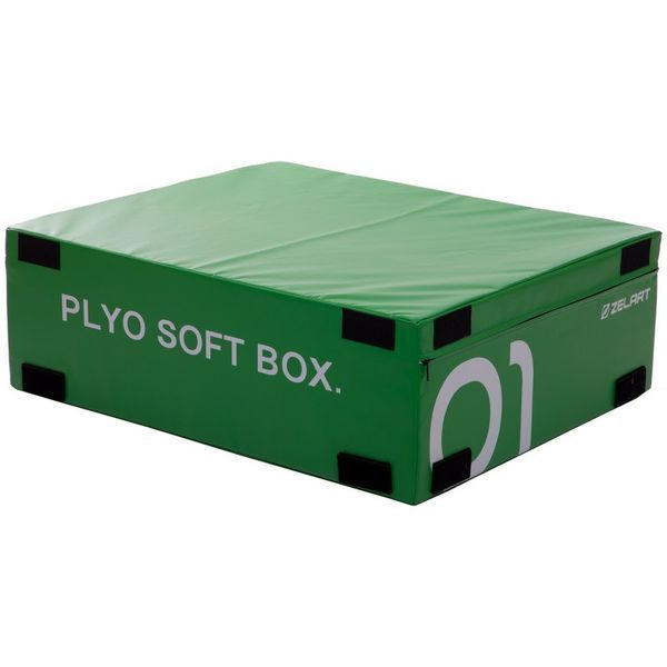 Бокс плиометрический тумба для кроссфита Плиобокс набор 3 бокса Plyo boxes Zelart FI-3634 3шт 90х75х30/45/60см зеленый, синий, красный FI-3634 фото