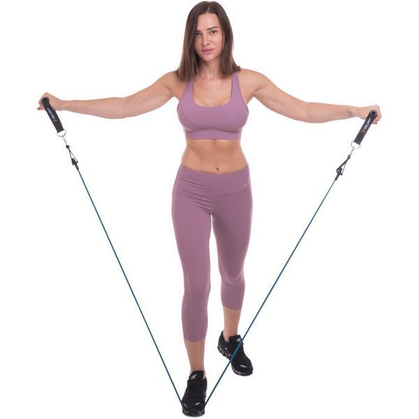 Эспандер многофункциональный для фитнеса 5 жгутов Zelart Resistance Band FI-2625 в чехле разноцветный FI-2625 фото