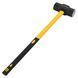 Кувалда стальная молот для кроссфита GYM HAMMER Zelart TA-9635-16LB 16LB (7,3кг) черный-желтый TA-9635-16LB фото 2
